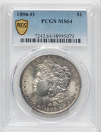 1896-O $1 Morgan Dollar PCGS MS64