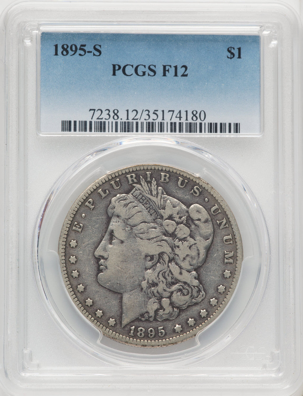 1895-S $1 Morgan Dollar PCGS F12