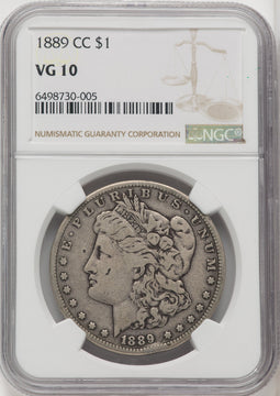 1889-CC $1 Morgan Dollar NGC VG10
