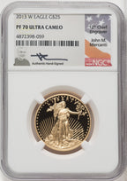2013-W $25 Gold Eagle NGC PF70 Mercanti