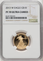 2013-W $10 Quarter-Ounce Gold Eagle NGC PF70