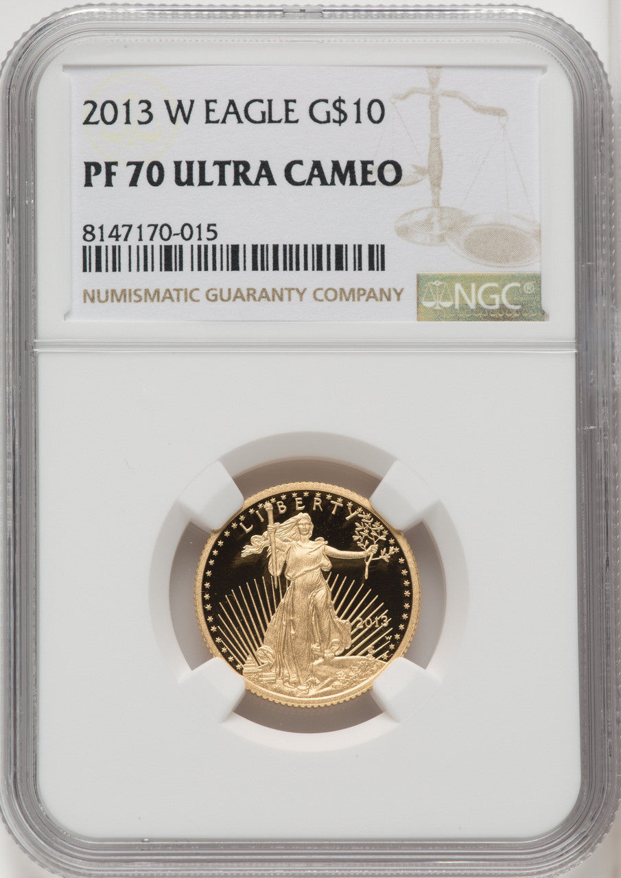 2013-W $10 Quarter-Ounce Gold Eagle NGC PF70