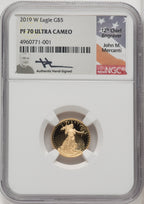 2019-W $5 One-Tenth Ounce Gold Eagle NGC PF70