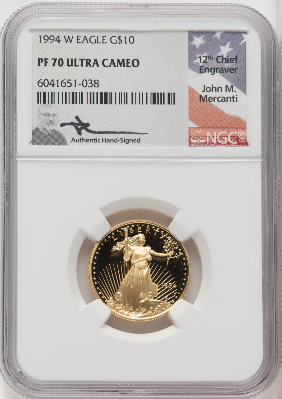 1994-W $10 Quarter-Ounce Gold Eagle NGC PF70