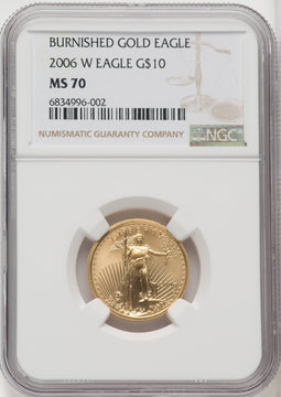 2006-W $10 Quarter-Ounce Gold Eagle NGC MS70 (505754012)