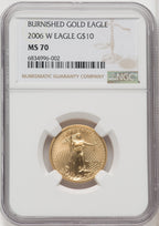 2006-W $10 Quarter-Ounce Gold Eagle NGC MS70 (505754012)