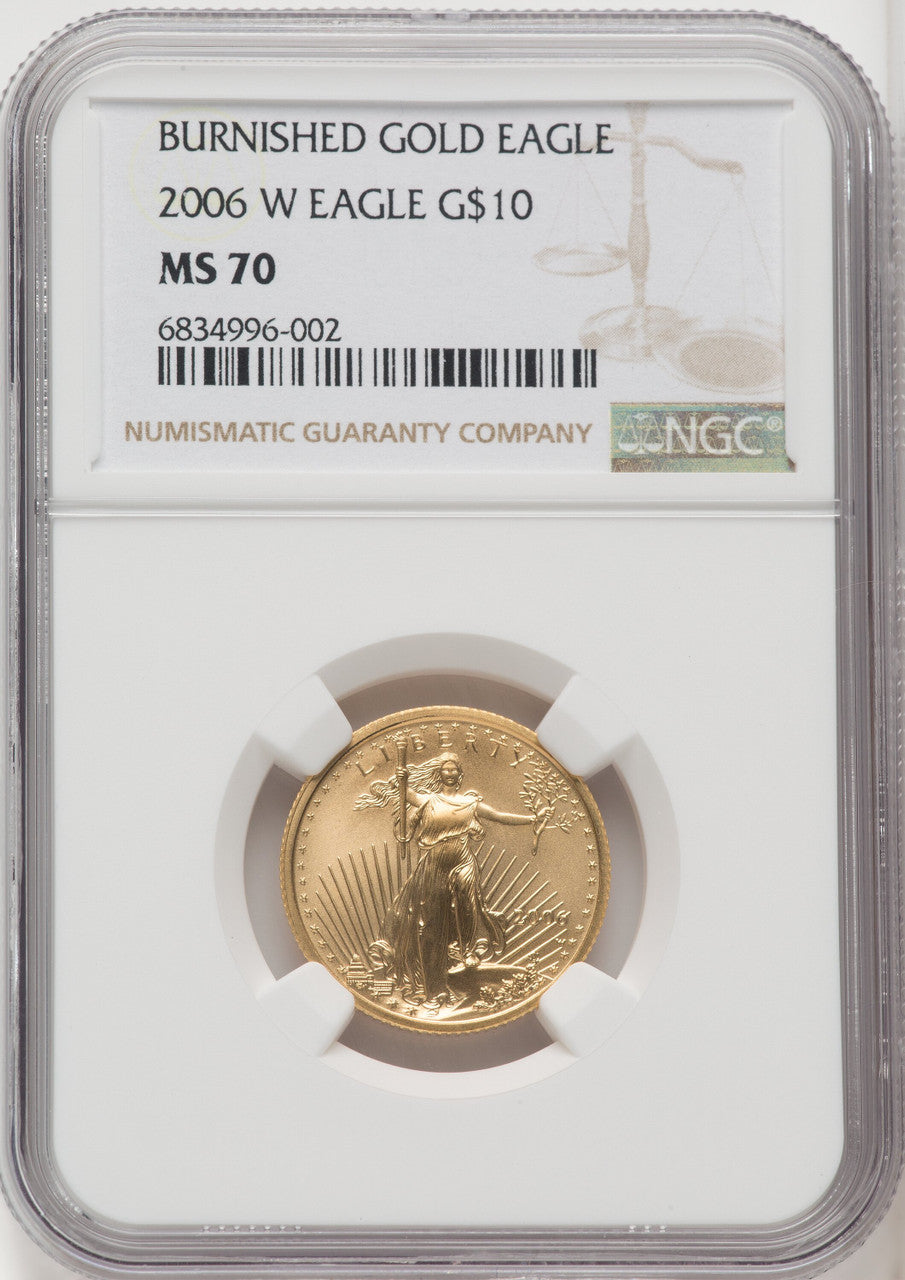 2006-W $10 Quarter-Ounce Gold Eagle NGC MS70 (505754012)