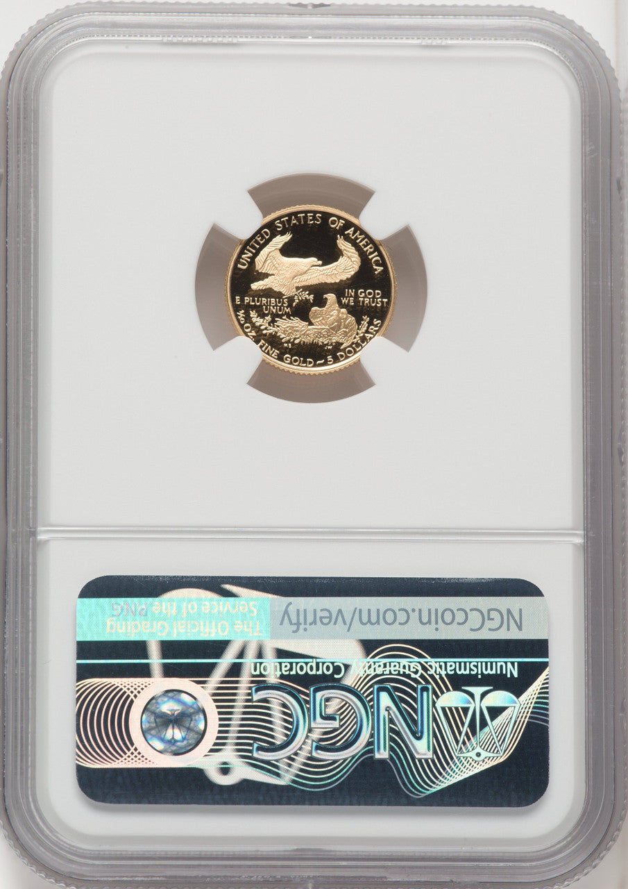 1996-W $5 Tenth-Ounce Gold Eagle NGC PF70 Mercanti Signed
