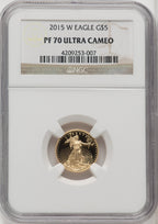 2015-W $5 Tenth-Ounce Gold Eagle NGC PF70 (765227049)
