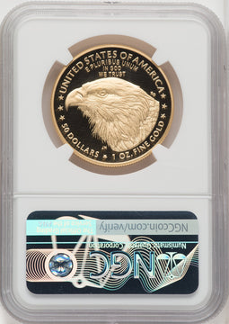 2021-W G$50 One Ounce Gold Eagle Type Two FDI NGC PF70