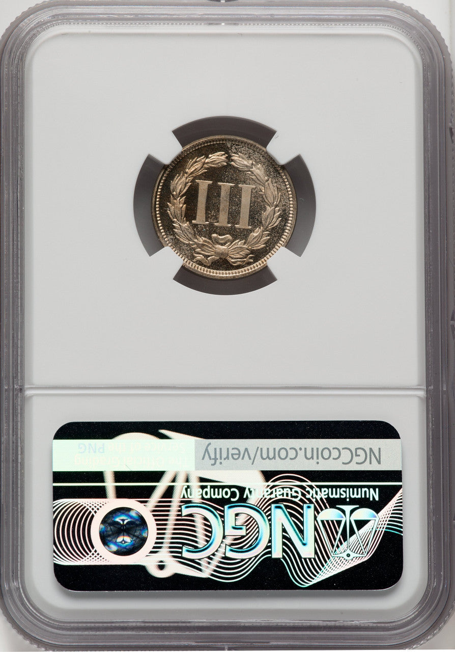 1868 3CN Judd-618 Patterns NGC MS64