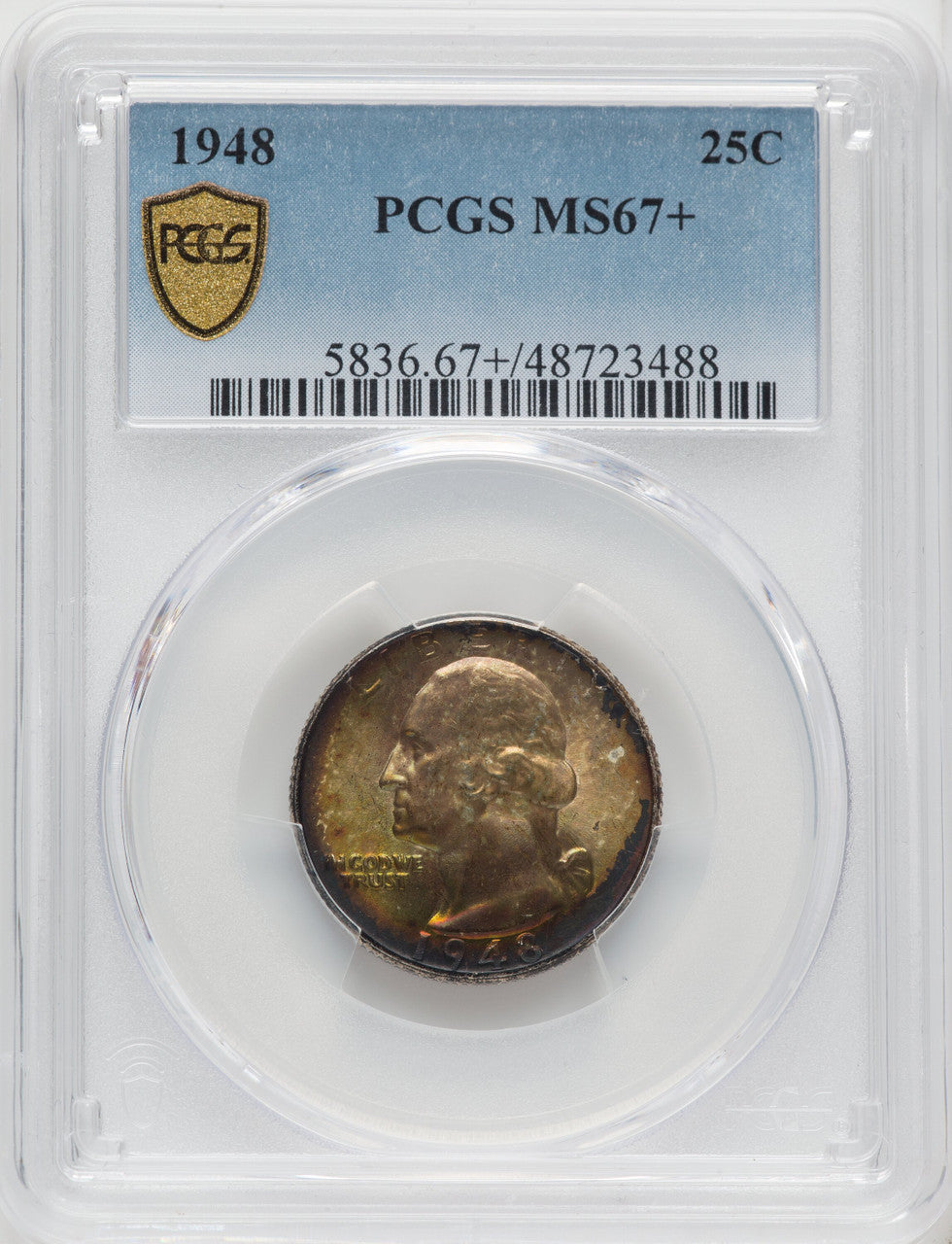 1948 25C Washington Quarter PCGS MS67+