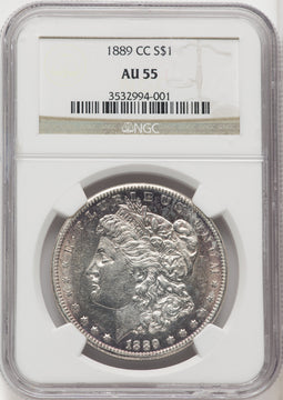 1889-CC $1 Morgan Dollar NGC AU55 (765692007)