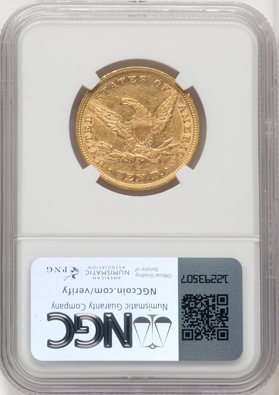 1853/2 $10 Liberty Eagle NGC AU55