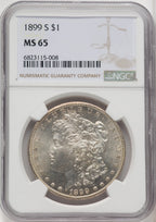 1899-S $1 Morgan Dollar NGC MS65 (762287031)