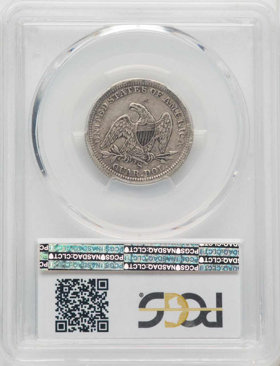 1856-S/S 25C Large Over Small S FS-501 Seated Quarter PCGS XF40