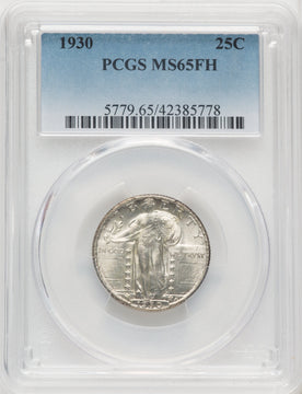 1930 25C FH Standing Liberty Quarter PCGS MS65