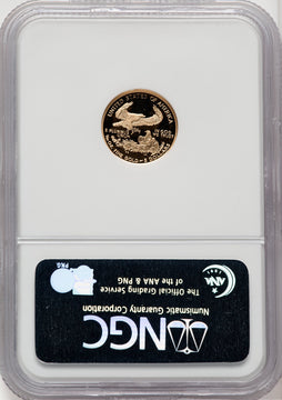 2006-W $5 Tenth-Ounce Gold Eagle Brown Label NGC PF70