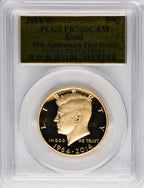 2014-W 50C Kennedy Gold 50th Anniversary FS Gold Foil Half Dollar PCGS PR70
