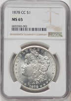 1878-CC $1 Morgan Dollar NGC MS65 (766863018)