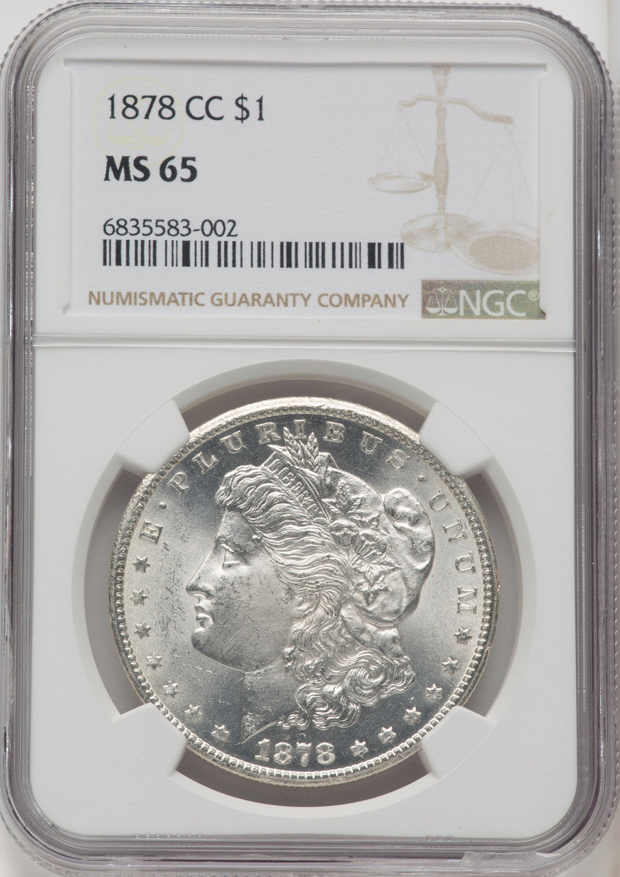 1878-CC $1 Morgan Dollar NGC MS65 (766863018)