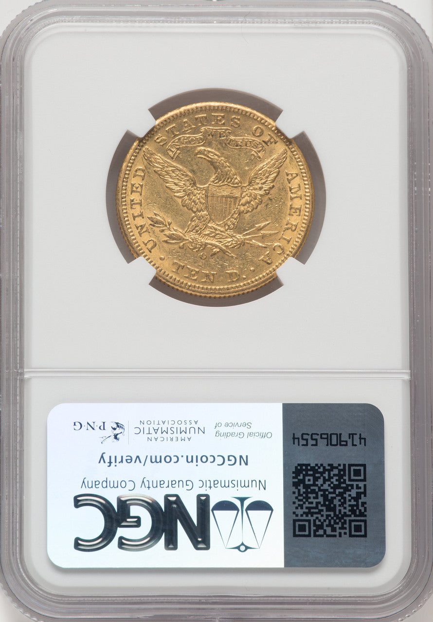 1895-O $10 Liberty Eagle NGC AU53