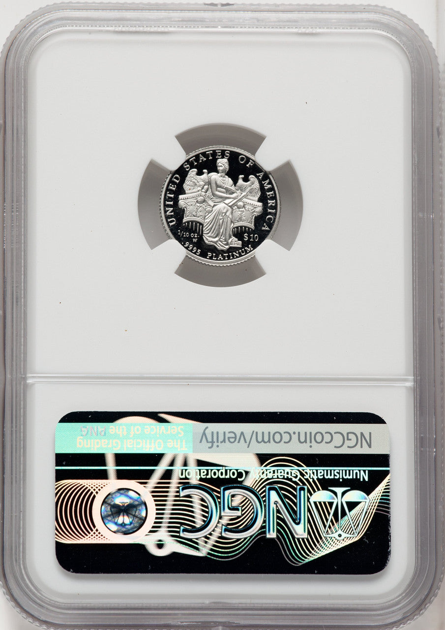 2006-W $10 Platinum Tenth-Ounce Mike Castle NGC PF70