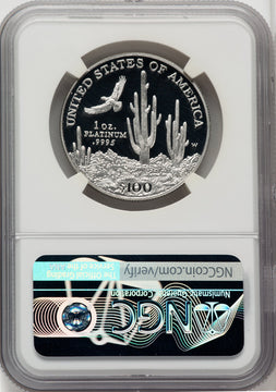 2001-W $100 One-Ounce Platinum Eagle Statue of Liberty Mike Castle NGC PF70