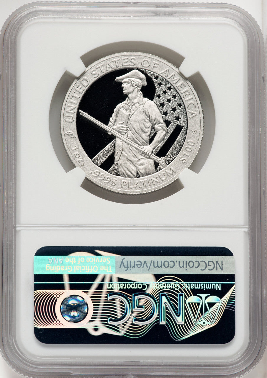 2012-W $100 One-Ounce Platinum Eagle Mike Castle NGC PF70