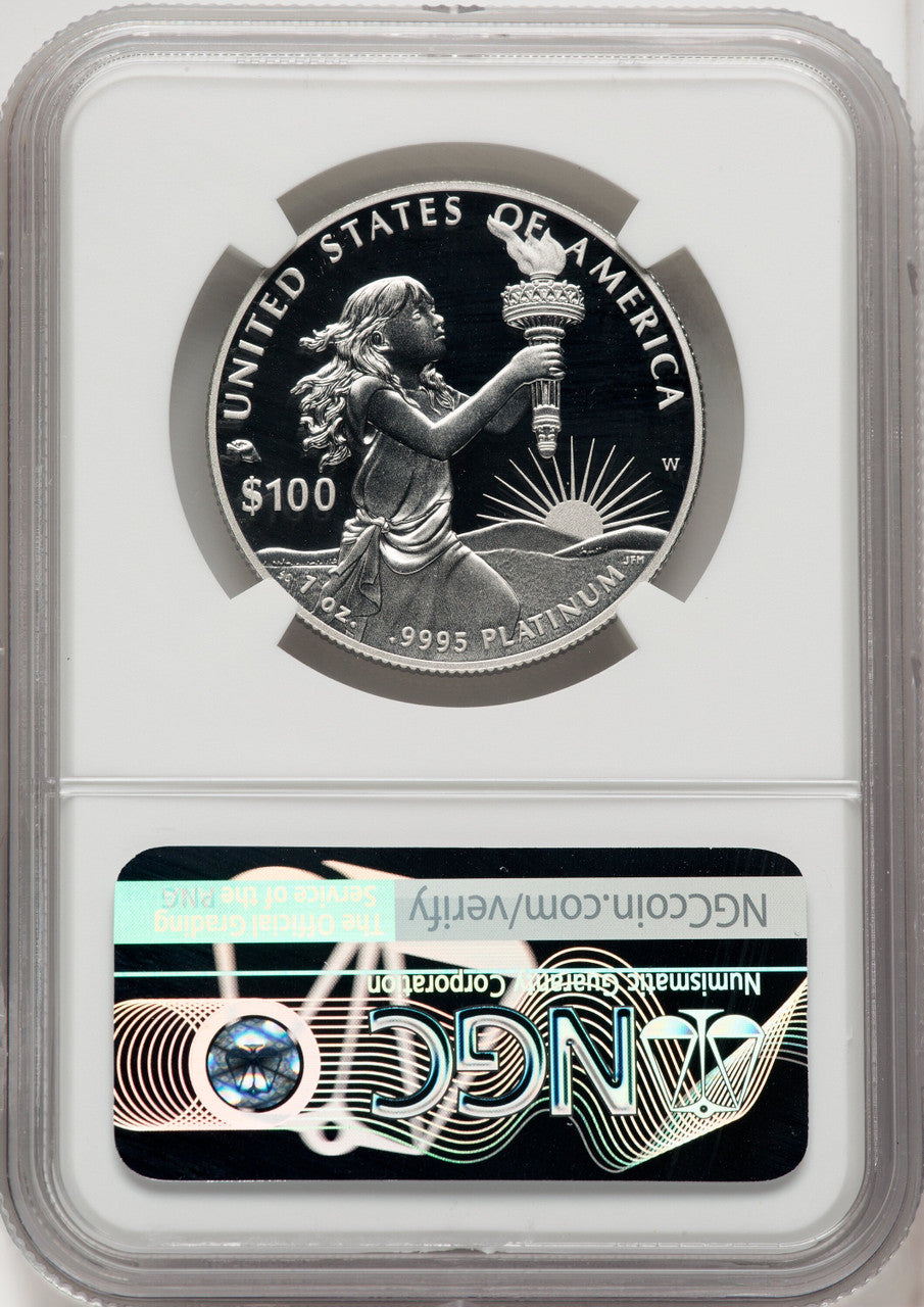 2014-W $100 One-Ounce Platinum Eagle Mike Castle NGC PF70