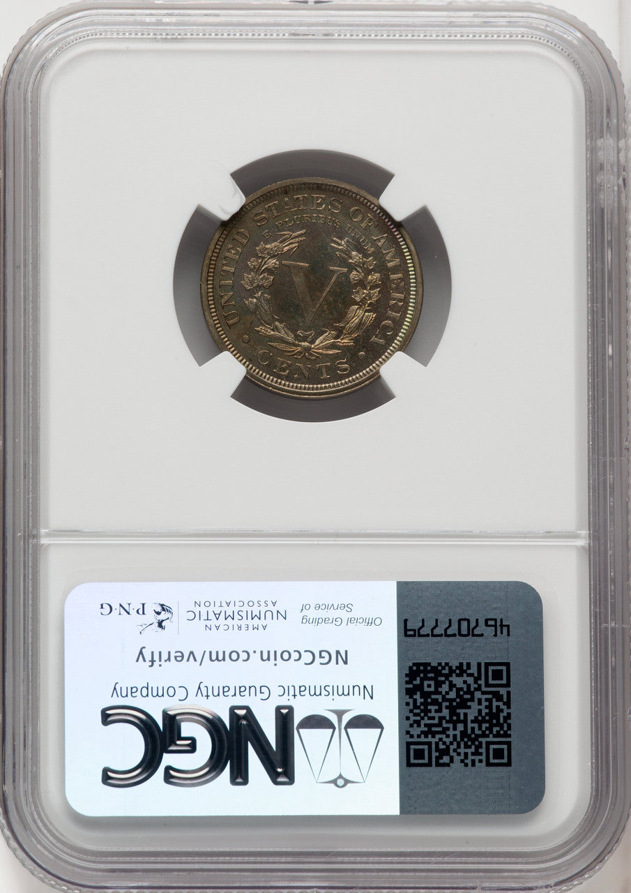 1910 5C Proof Liberty Nickel NGC PR66