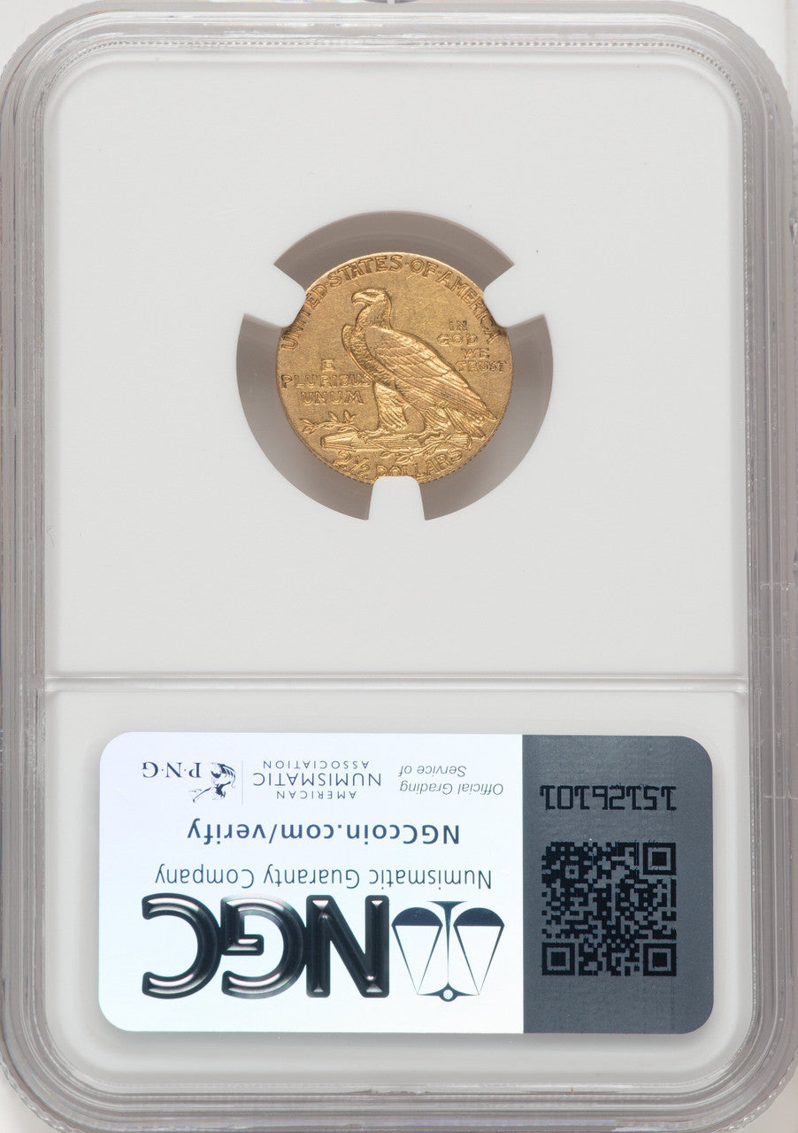 1911-D $2.50 WEAK D Indian Quarter Eagle NGC AU55 (767656007)