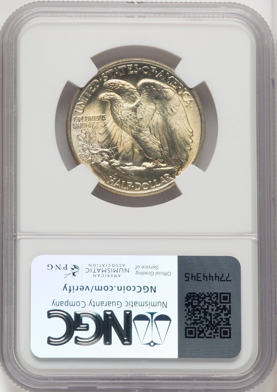 1945 50C Walking Liberty Half Dollar NGC MS67+ (768123007)