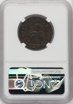 '1788' Machin's Mills Halfpenny BN Colonials NGC XF45
