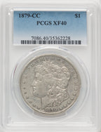1879-CC $1 Morgan Dollar PCGS XF40