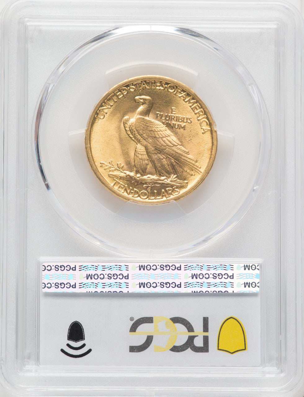1907 $10 No Motto Indian Eagle PCGS MS64+