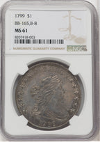 1799 $1 B-8 BB-165 Early Dollar NGC MS61