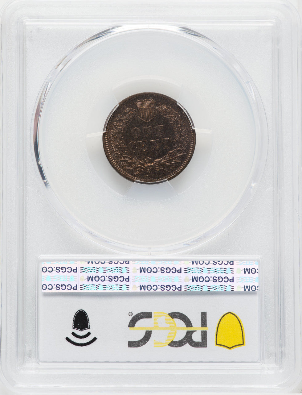 1873 Closed 3 BN Proof Indian Cent PCGS PR65