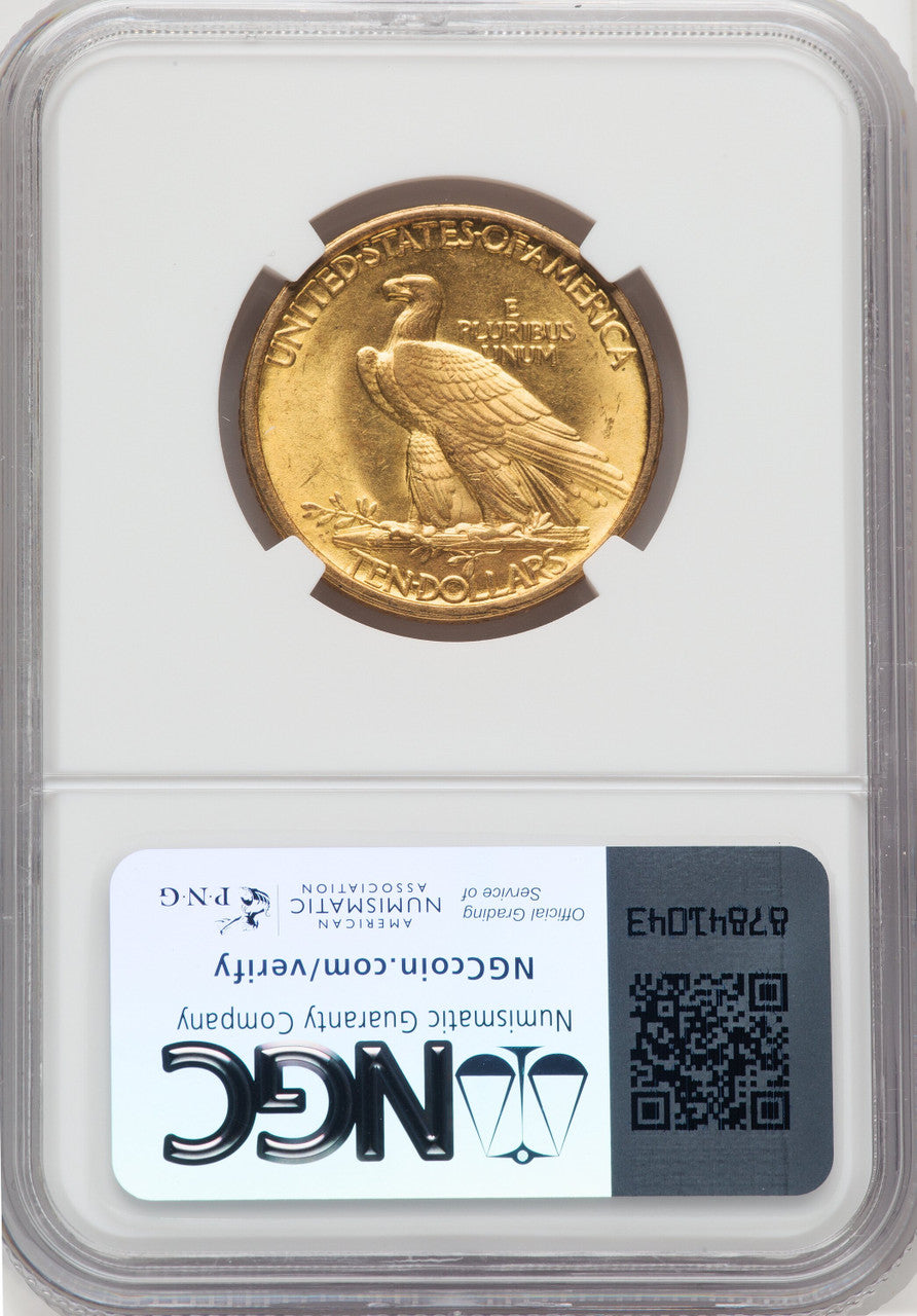 1907 $10 No Motto Indian Eagle NGC MS62 (506301030)