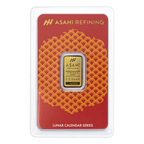 2.5 GRAM GOLD BAR LUNAR SNAKE ASAHI MINT