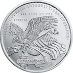 2 OZ SILVER ROUND 250TH ANNIVERSARY GOLDEN STATE MINT