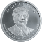 2 oz President Donald J. Trump Silver Round BU