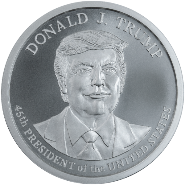 2 oz President Donald J. Trump Silver Round BU