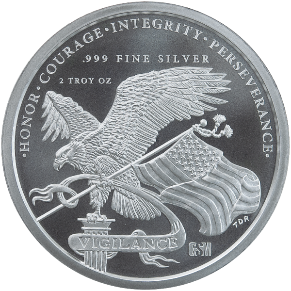 2 oz President Donald J. Trump Silver Round BU
