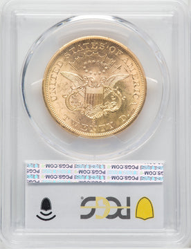 1856-S $20 Liberty Double Eagle PCGS MS63