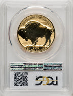 2013-W $50 One-Ounce Gold Buffalo Reverse Proof First Strike Blue Gradient PCGS PR70