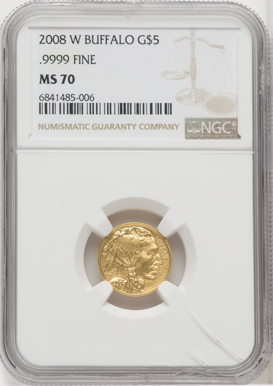 2008 4-Coin Set  Gold Buffalos NGC MS70