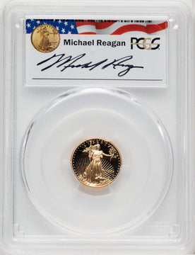 1994-W $5 Tenth-Ounce Gold Eagle Michael Reagan PCGS PR70