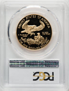 1989-W $50 One-Ounce Gold Eagle Blue Gradient PCGS PR70