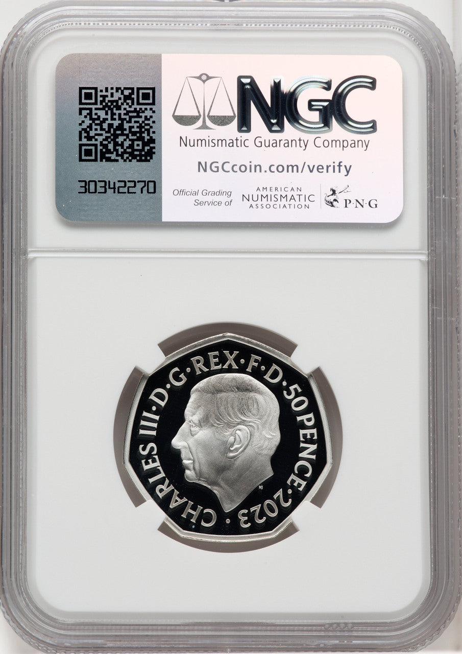 2023 G. Britain Lion Witch & Wardrobe Silver Coin NGC PF70UCAM